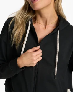 Granite Cropped Hoodie