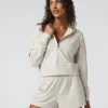 Halo Half Zip Cropped Hoodie