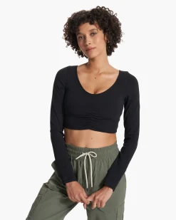 Long Sleeve Ruched Bra