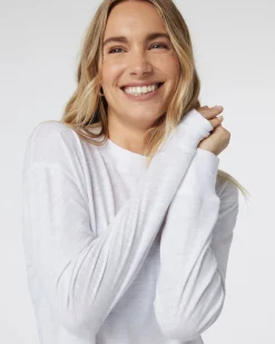 Long Sleeve Sunset Mock Tee