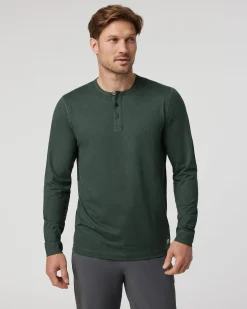 Long-Sleeve Ease Performance Henley