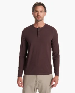 Long-Sleeve Ease Performance Henley