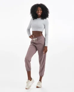 Long-Sleeve Lux Crop Tee