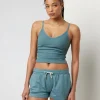 Rib Ruched Tank