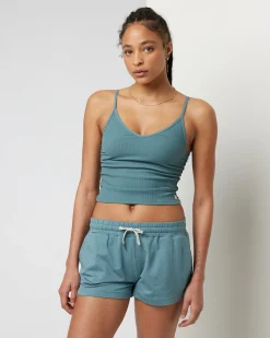 Rib Ruched Tank