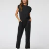 Short Sleeve Lux Crew Jumpsuit