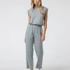 Short Sleeve Lux Crew Jumpsuit