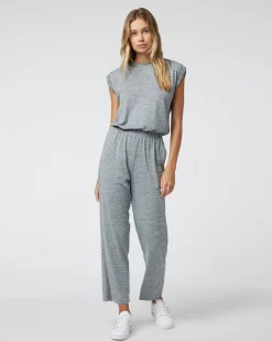 Short Sleeve Lux Crew Jumpsuit
