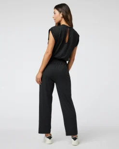 Short Sleeve Lux Crew Jumpsuit