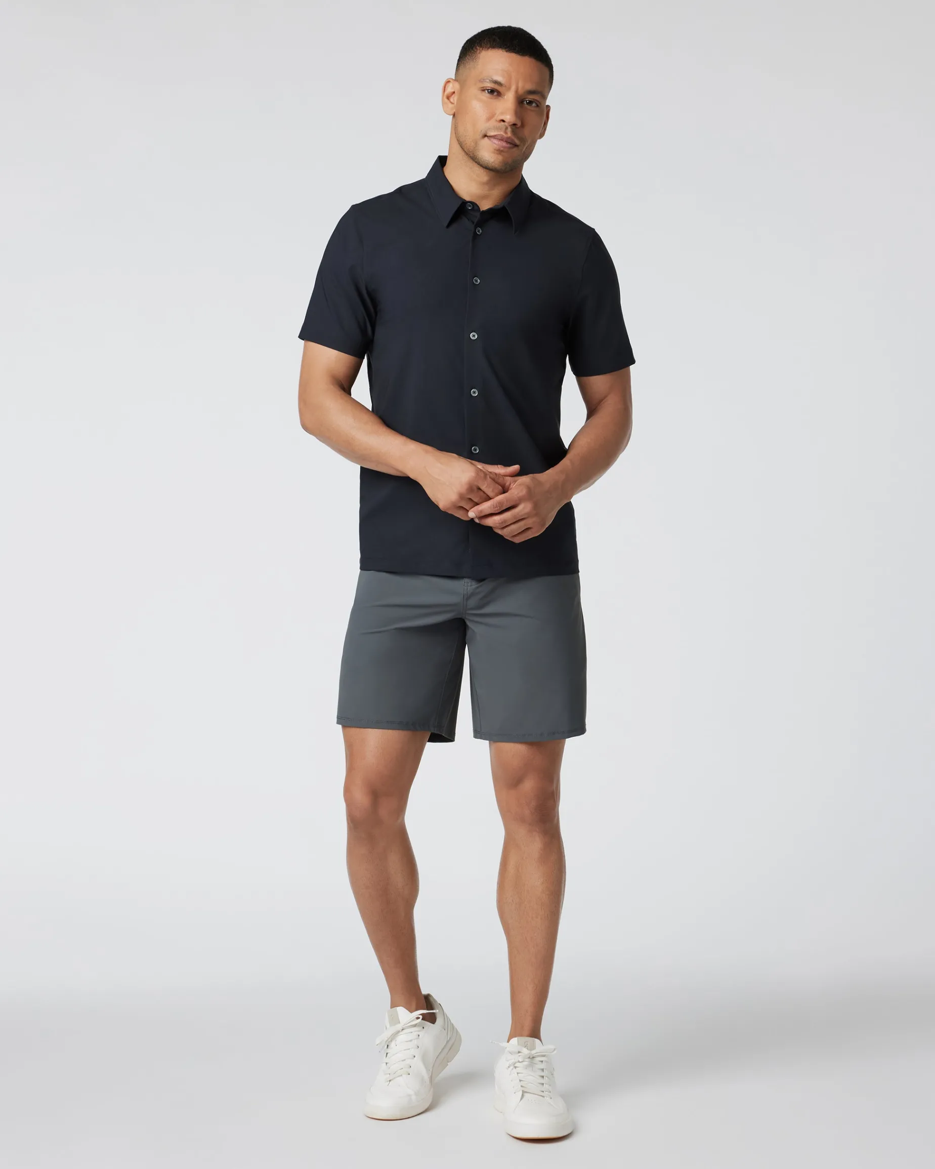 Short Sleeve Manhattan Button Down