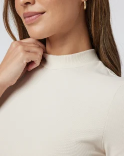 Short Sleeve Pose Mock Neck