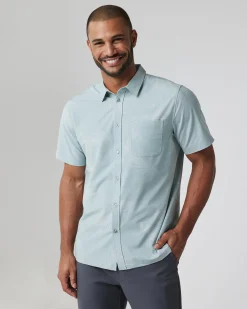Short-Sleeve Bridge Button Down