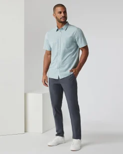 Short-Sleeve Bridge Button Down